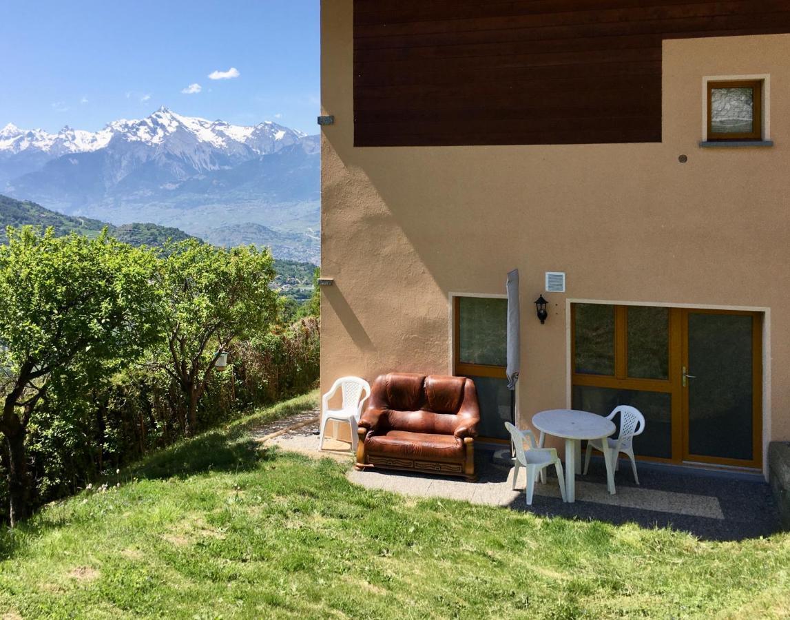 La Chaumiere D'Herens Vernamiège Kültér fotó
